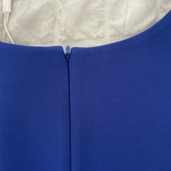 Plenty By Tracy Reese Blue Fit and Flare Flutter Sleeve Dress - Picture 7 of 8